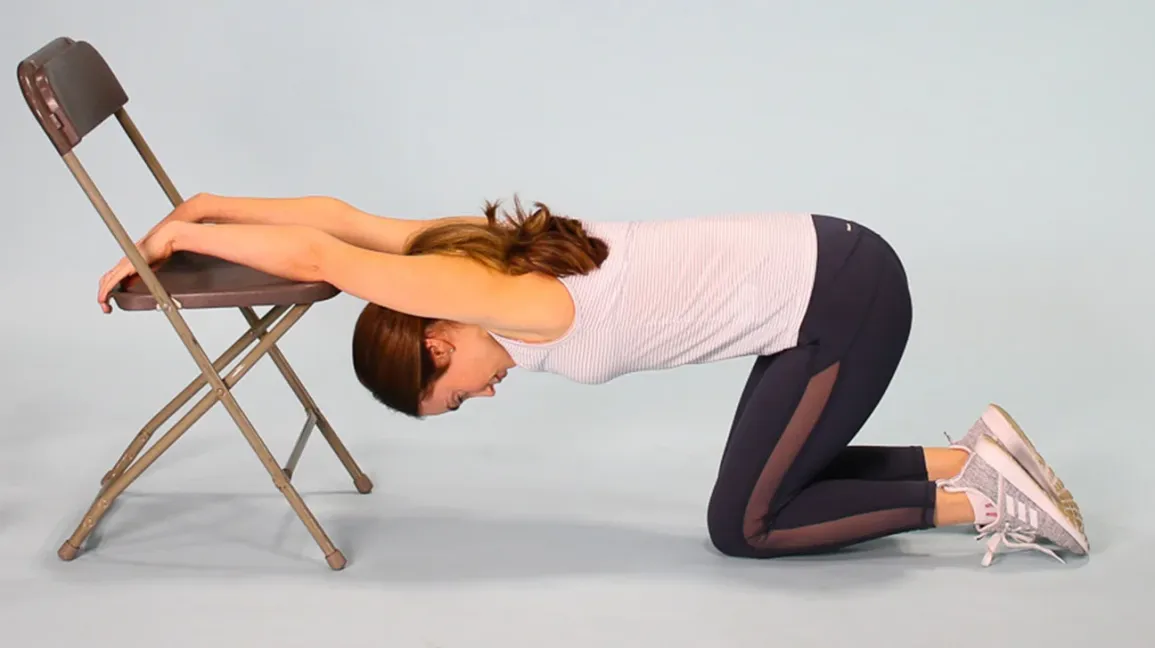 Evening stretch routine before sleep